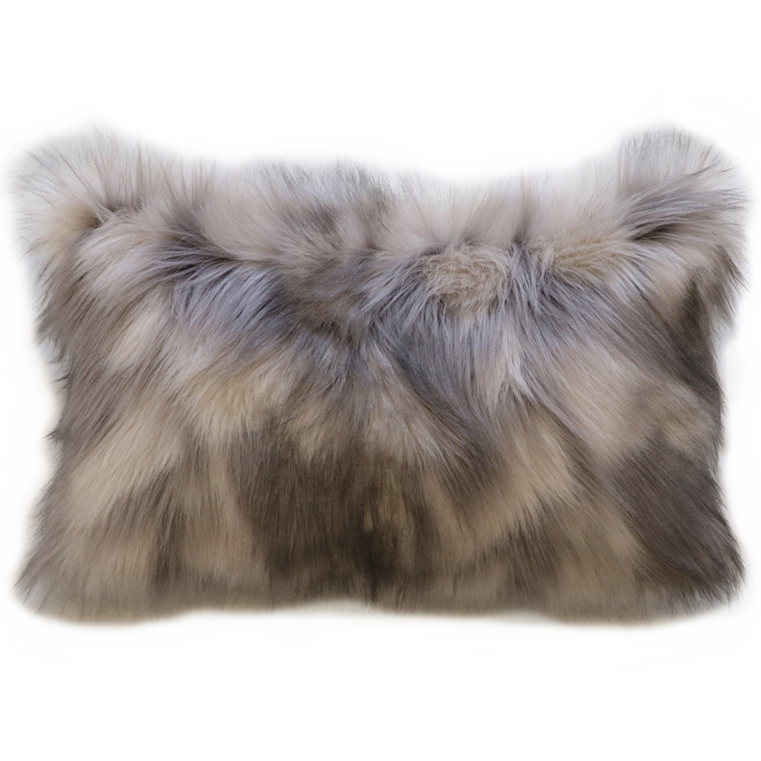 Heirloom Exotic Faux Fur - Cushion / Throw - Mountain Hare image 2